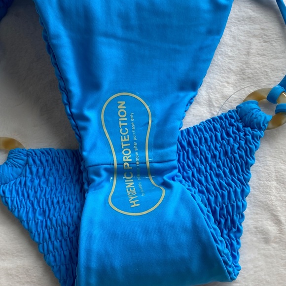 Blue Textured Bikini Set - Picture 8 of 9